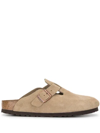Birkenstock Round Head Logo Muller Shoes In Neutral