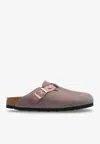 Birkenstock Boston Clogs In Purple