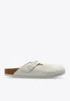 Birkenstock Boston Suede In Cream