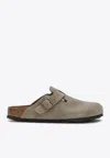 Birkenstock Taupe Regular Boston Soft Footbed Slip-on Loafers In Taupe