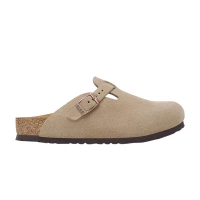 Pre-owned Birkenstock Boston Suede Kids 'taupe' | Tan | Kid's Size 27