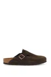 BIRKENSTOCK BOSTON SUEDE LEATHER CLOG WITH