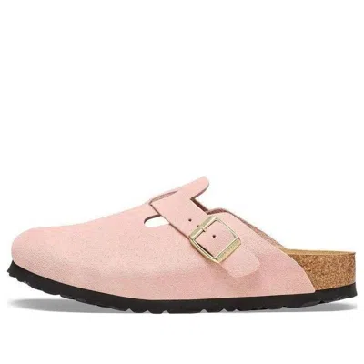 BIRKENSTOCK BIRKENSTOCK BOSTON SUEDE LEATHER NARROW FIT 'LIGHT ROSE'