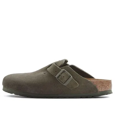 BIRKENSTOCK BIRKENSTOCK BOSTON SUEDE LEATHER REGULAR 'SUEDE MOSS GREEN'