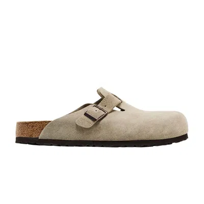 Pre-owned Birkenstock Boston Suede Leather 'taupe' | Tan | Men's Size 43