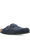 Birkenstock Boston Suede Mules In Multi