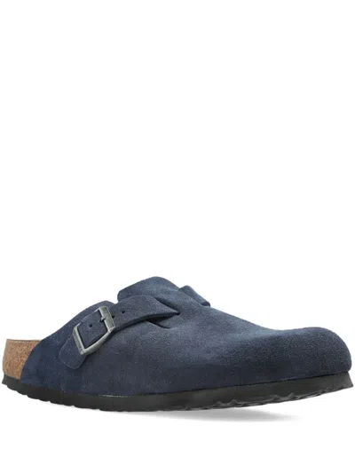 Birkenstock Boston Suede Mules In Multi