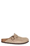 Birkenstock Boston Unisex Suede Mule In Grey