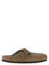 Birkenstock Boston Suede Sabot In Multi