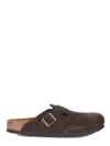 Birkenstock Boston Suede Sliders