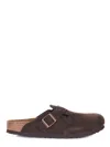 Birkenstock Boston Suede Sliders