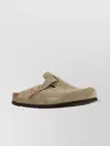 Birkenstock Boston Suede Slippers Flat Sole