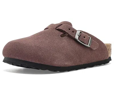 Birkenstock Boston - Suede (toddler/little Kid/big Kid) Kids Shoes Pepper: Eu 32 (us 1-1.5 Little Kid) Narrow In Brown