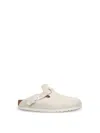 Birkenstock Boston Suede In White