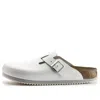 Birkenstock Boston Super Grip Slides In White