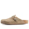 Birkenstock Boston Synthetik 'desert Dust Gray Taupe' In Neutral