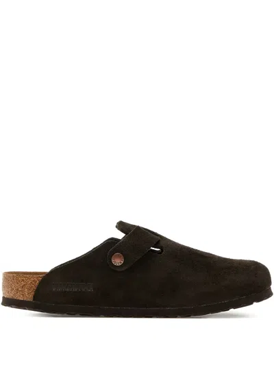 Birkenstock Boston Vl Mules In Brown