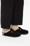 Birkenstock Boston Shearling-lined Clogs In Black