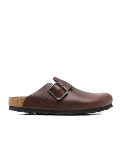 Birkenstock Boston Oiled-leather Clogs In Habana Oiled Leather