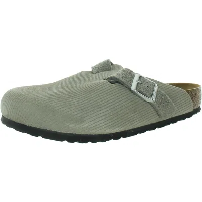 Birkenstock Boston Womens Leather Clogs In Multi
