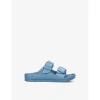 BIRKENSTOCK BIRKENSTOCK BOYS BLUE KIDS ARIZONA TWO-STRAP MOULDED SANDALS