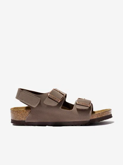 Birkenstock Kids Milano Classic Sandals In Brown