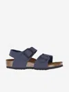 Birkenstock Boys Sandals - New York Sandals Eu 32 Uk 13 Blue In Blue