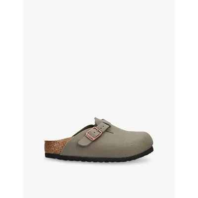 Birkenstock Brown Kids' Boston Suede Clogs Eur 32 / 13 Uk