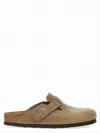 Birkenstock Brown Leather Mule With Adjustable Buckle In Brown