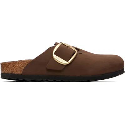 Birkenstock Brown Narrow Boston Big Buckle Loafs In Multi