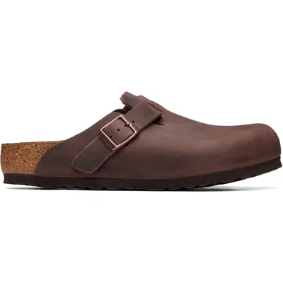Birkenstock Brown Regular Boston Oiled Leather Loafers