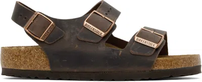 Birkenstock Brown Regular Milano Sandals In Habana