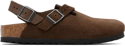 Birkenstock Brown Regular Tokio Slip-on Loafers
