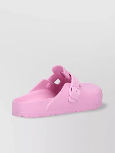 Birkenstock Buckle Detail Lightweight Open Back Mules In Pink