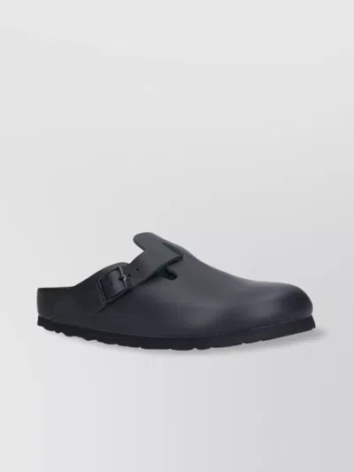 Birkenstock Buckle Detail Mules With Closed Back In Blue