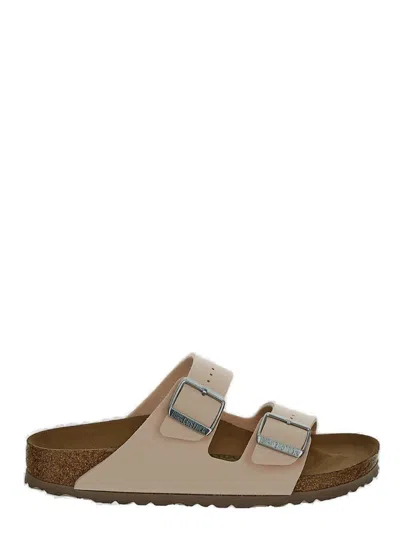 Birkenstock Buckle Detailed Open Toe Sandals In Brown