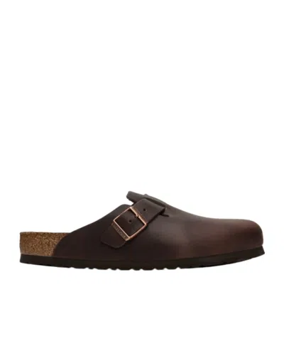 Birkenstock Boston Oiled-leather Clogs In Habana Oiled Leather
