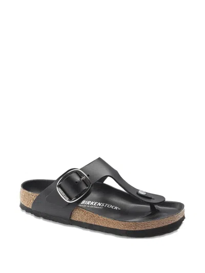 Birkenstock Buckle Gizeh Flip-flops In Black
