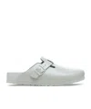 Birkenstock Buckle Muller Shoes In Gray