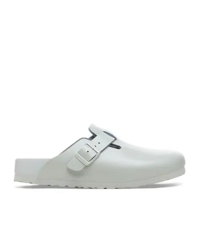 Birkenstock Buckle Muller Shoes In Gray
