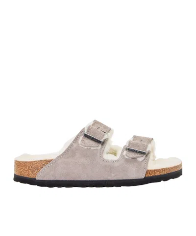 Birkenstock Buckle Slippers In Animal Print