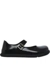 Birkenstock Buckle Strap Ballet Flats In Black