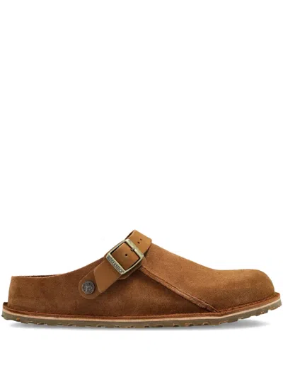 Birkenstock Buckle Strap Mule In Brown