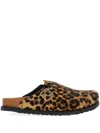 Birkenstock Buckle Strap Mules In Animal Print