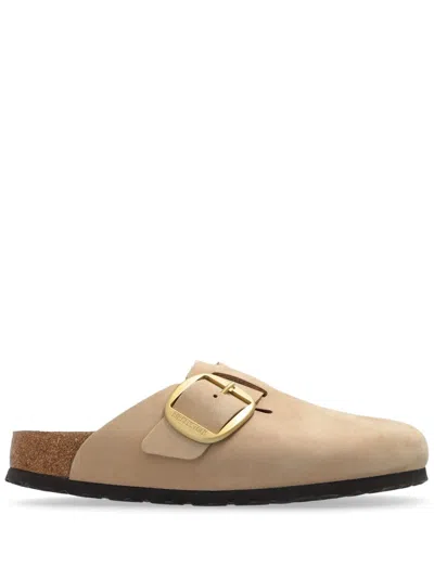 BIRKENSTOCK BUCKLED LEATHER SANDALS