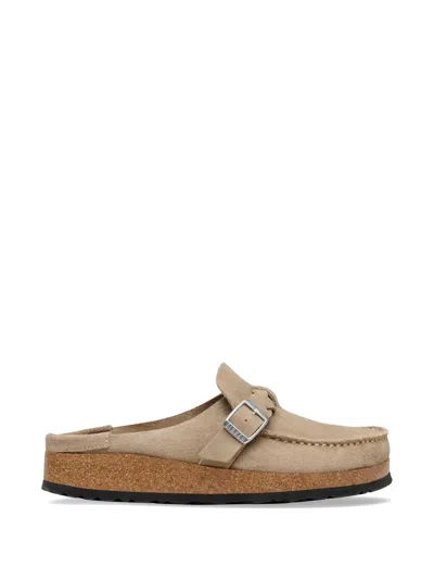 Birkenstock Buckley Braided Flat Mules In Brown
