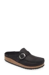 Birkenstock Buckley Narrow Suede Clog In Black