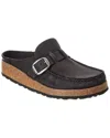 Birkenstock Buckley Narrow Suede Clog In Black