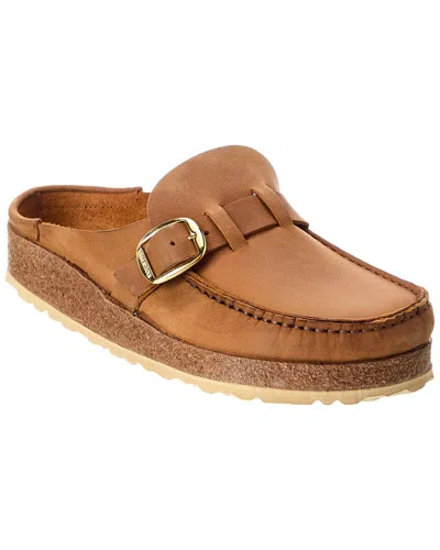 Birkenstock Buckley Leather Clog In Brown