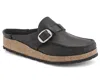 Birkenstock Buckley Narrow Suede Clog In Black